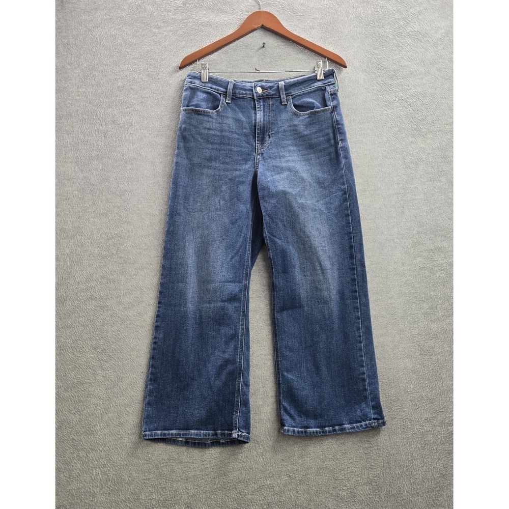 Old Navy Women Jeans 6 Blue Denim Wide-Leg WOW Wide Leg